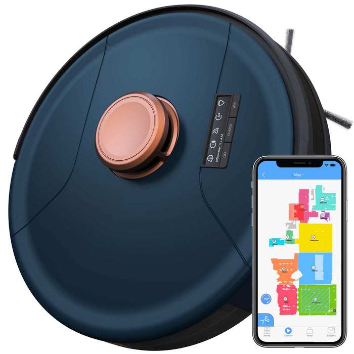 bObsweep - PetHair SLAM Wi-Fi Connected Robot Vacuum Cleaner - Phoenix Midnight