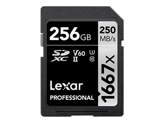 Lexar Professional - flash memory card - 256 GB - SDXC UHS-II