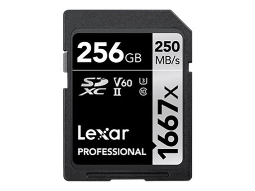 Lexar Professional - flash memory card - 256 GB - SDXC UHS-II