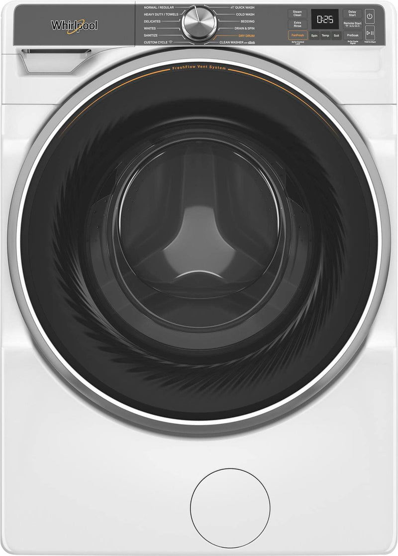 Whirlpool - 5.0 Cu. Ft. High Efficiency Smart Front Load Washer with FreshFlow Vent System - White