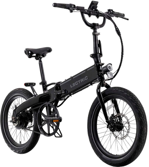Lectric eBikes - XP Lite2 Foldable Long-Range Belt Drive eBike 80 miles Max Operating Range  20 mph Max Speed - Unisize - JW Black