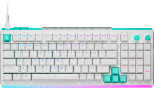 Logitech - G512 X 98 Full-size DUAL SWAP Hot-Swappable TMR Analog / Mechanical Gaming Keyboard for PC Mac with LIGHTSYNC RGB - White