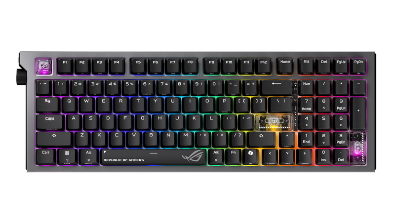 ASUS - ROG Strix Morph 96 Wireless Mechanical RGB Gaming Keyboard with Hot-Swappable ROG NX Snow Switches - Black