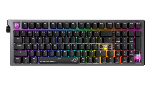 ASUS - ROG Strix Morph 96 Wireless Mechanical RGB Gaming Keyboard with Hot-Swappable ROG NX Snow Switches - Black