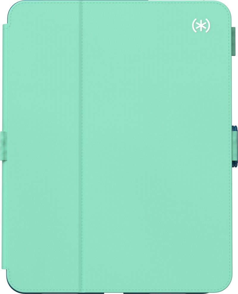 Speck - Balance Folio Case for Apple iPad 11"(A16 chip 2025) and iPad 10.9" (10th Generation) - Jelly Mint/Piccard's Blue