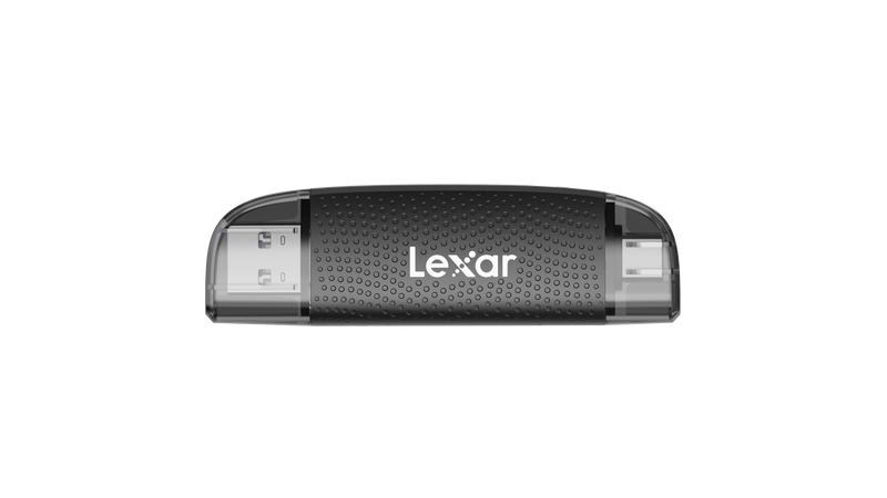 Lexar - Dual-Slot USB-A/C Reader - Black