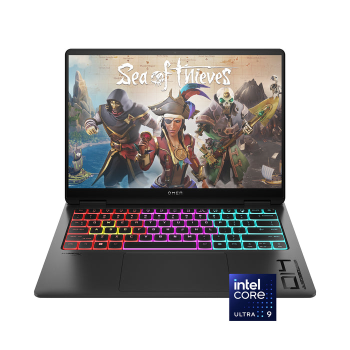 HP OMEN - Transcend 14" 120Hz 2.8K OLED Gaming Laptop - Intel Core Ultra 9-185H - 32GB Memory - NVIDIA GeForce RTX 4070 - 1TB SSD - Shadow Black