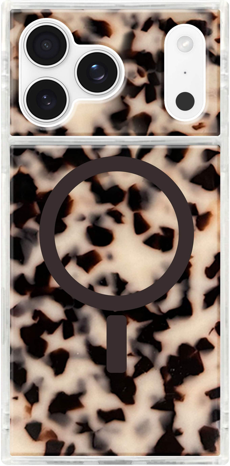 FLAUNT - Square Case with MagSafe for Apple iPhone 17 Pro Max - Blonde Tortoise Shell