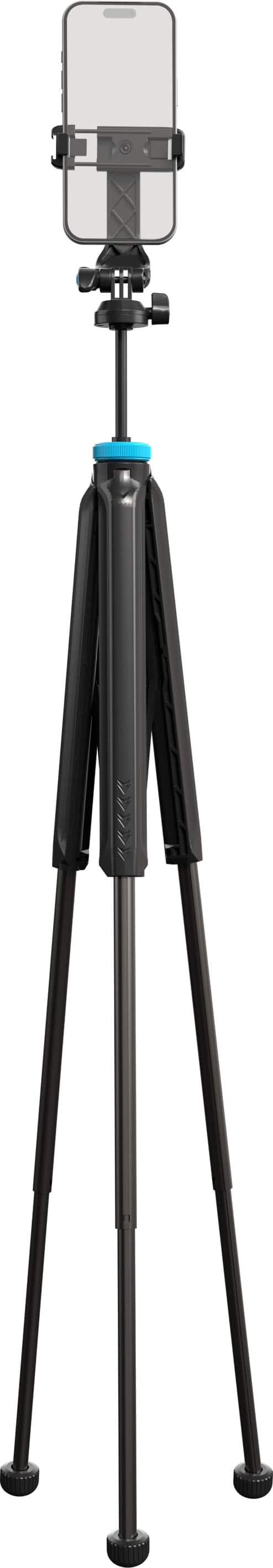 Bower - AirLift Lightweight Dual Head Tripod  Compatible with Smartphones and Cameras with 1/4-20 Camera Mounting Thread