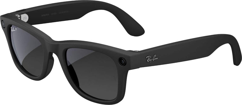 Ray-Ban  Meta Wayfarer Large (Gen 2) - Matte Polarized Gradient Graphite lenses - Black