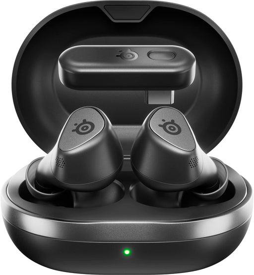 SteelSeries - Arctis GameBuds True Wireless Noise Cancelling Gaming Earbuds for PS5 PS4 PC Switch - Black