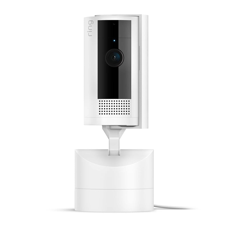 Ring - Pan-Tilt Indoor Security Cam with 360 Horizontal Pan Coverage Live View  Two-Way Talk and HD Video - White