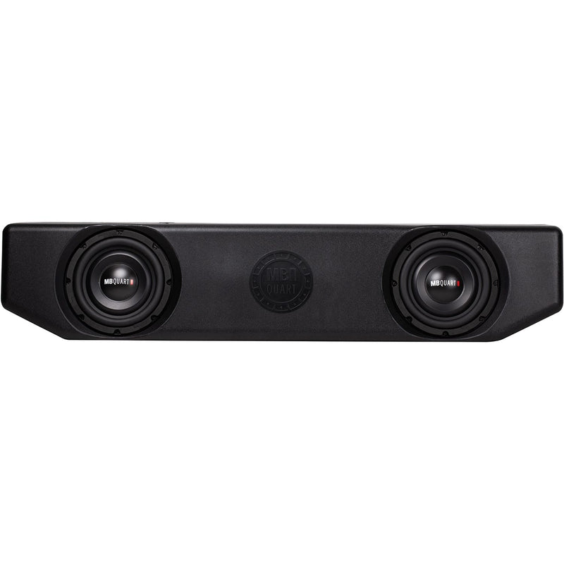 MB Quart - Jeep JT Gladiator Tuned 8" Dual-Voice-Coil 2-Ohm Subwoofer with Integrated 400W Amp - Black