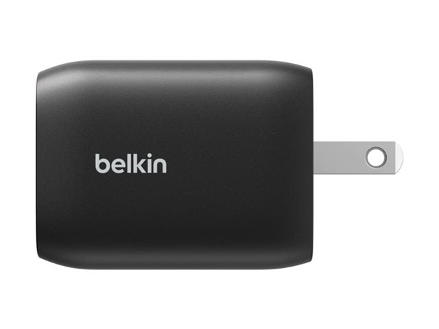 Belkin - Gaming Dual USB-C Wall Charger 65W for Nintendo Switch 2 GaN Technology USB-PD 3.0 PPS Dual Charging Ports - Black