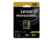 Lexar Professional - flash memory card - 128 GB - SDXC UHS-II
