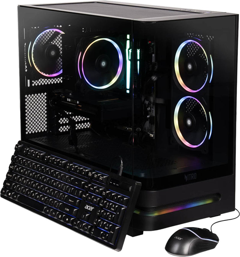 Acer - Nitro 65 Gaming Desktop - AMD Ryzen 99900X 2024 - AMD Radeon RX 9070 XT - 32GB DDR5 Memory  1TB Storage - Black