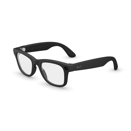 Ray-Ban Meta - Wayfarer (Gen 2) glasses with Meta AI Audio Photo Video Compatibility - Clear lenses - Matte Black