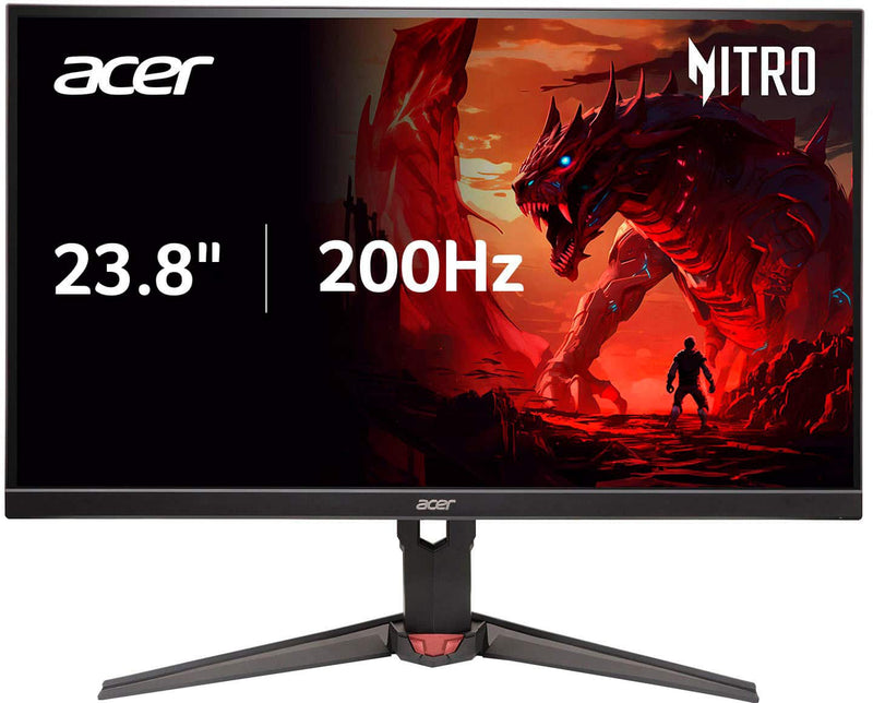 Acer -  Nitro XV240Y 23.8" FHD 200Hz 0.5ms FreeSync Premium IPS Gaming Monitor (1x DisplayPort 2x HDMI) - Black