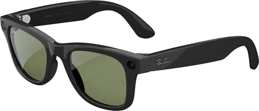 Ray-Ban Meta - Wayfarer Large (Gen 2) glasses with Meta AI Audio Photo Video Compatibility - Transitions Green lenses - Shiny Black