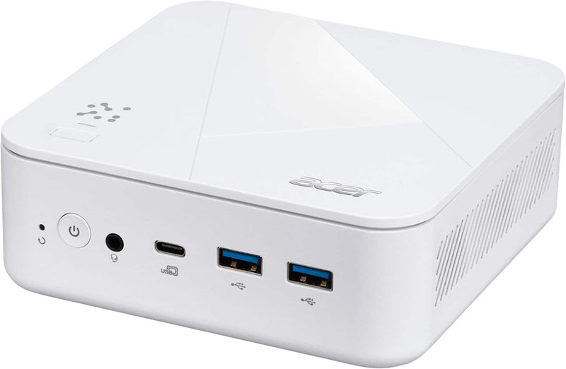 Acer - Revo Box AI Mini PC Desktop Copilot+PC - AMD Ryzen AI 7 445 2026 - 16GB DDR5 Memory - 512GB Storage - White