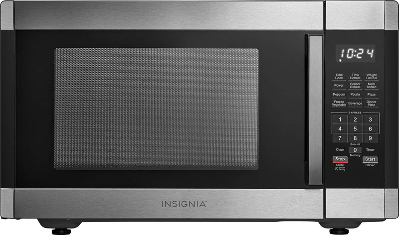 Insignia - 1.6 Cu. Ft. Countertop Microwave with Sensor Cooking and Inverter Technology - Stainless Steel