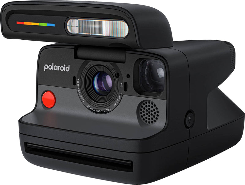 Polaroid - Flip Instant Camera + Color Film Bundle (8 Photos) - Black