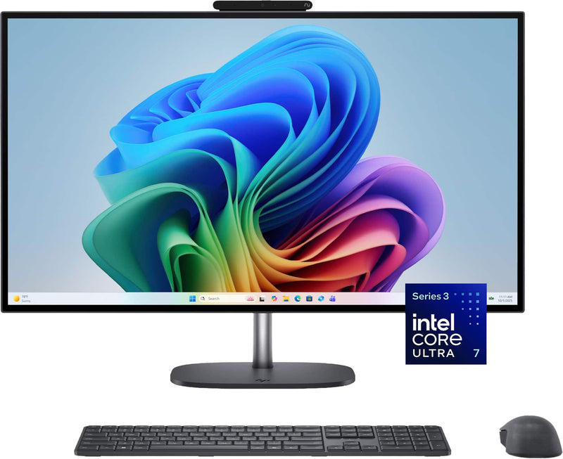HP - OmniStudio X 27" QHD All-in-One w/ Adjustable Height - Intel Core Ultra 7 356H - 16GB Memory - 1TB SSD - Copilot+ PC - Eclipse Gray