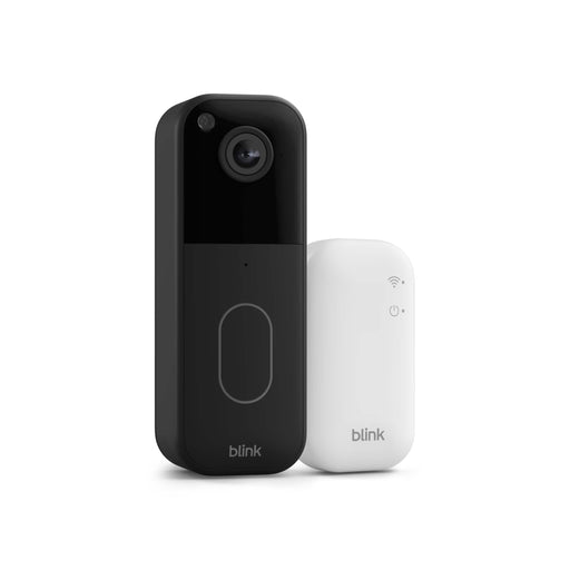 Blink - Video Doorbell - Head-to-toe HD view two-year battery simple setup Sync Module Core included - Black