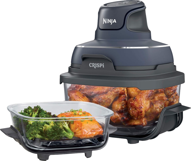 Ninja - Crispi 4-in-1 Portable Glass Air Fryer Cooking System - Gray