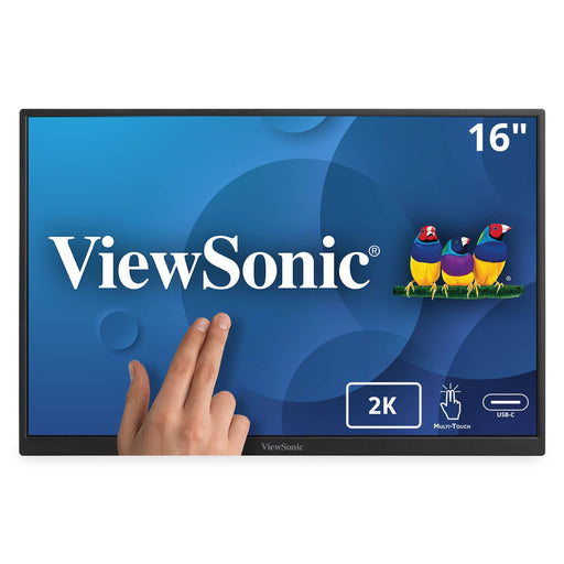 ViewSonic - VG1656-2K 16 IPS LCD WQXGA Portable Monitor (USB-C) - Black
