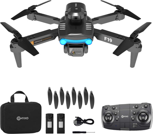 Contixo - F19 Brushless Motor GPS Drone with Remote Controller - Silver