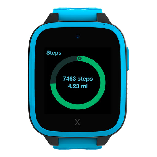 Xplora - Kids' X3GO3 (GPS + Cellular) Smart Watch 42mm Calls Messages SOS GPS Tracker Camera Step Counter SIM Card - Blue