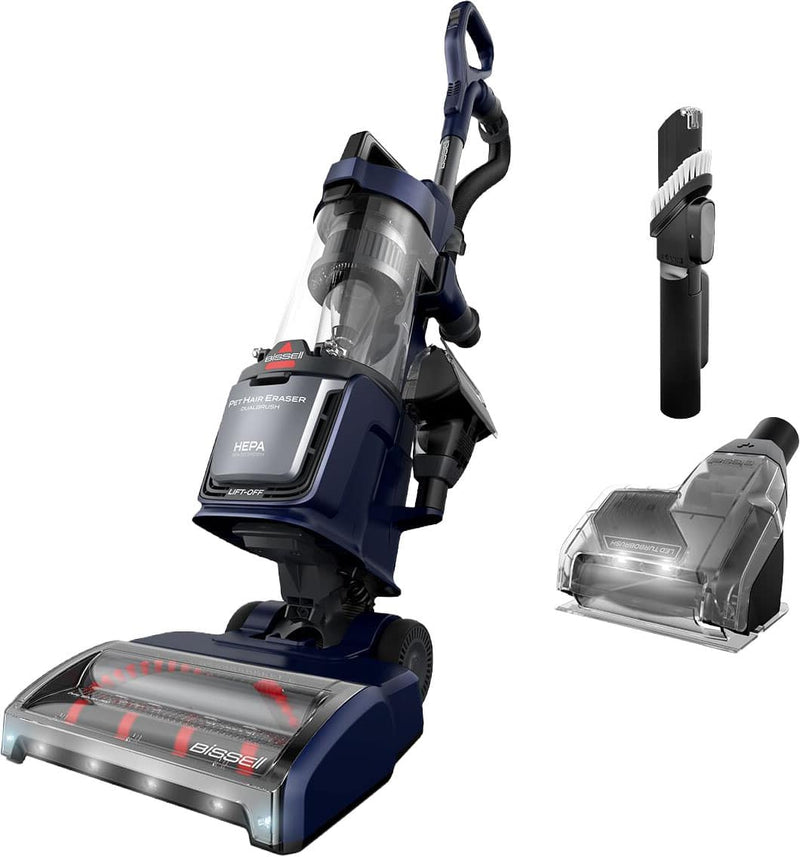 BISSELL - BISSELL Pet Hair Eraser DualBrush Upright Vacuum - Midnight