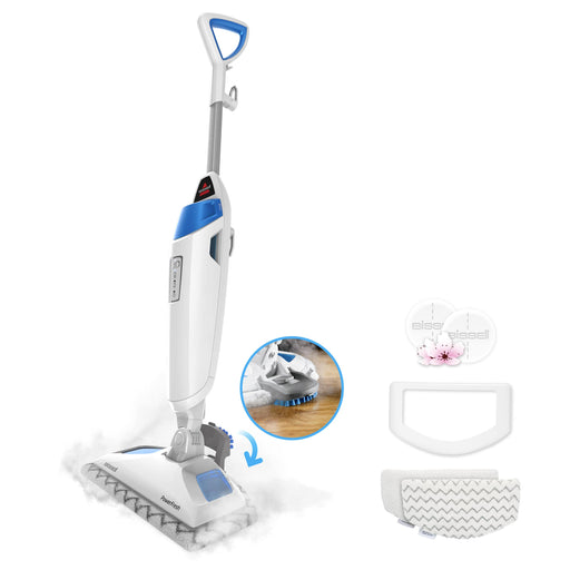 BISSELL - PowerFresh Scrubbing  Sanitizing Steam Cleaner Mop - White