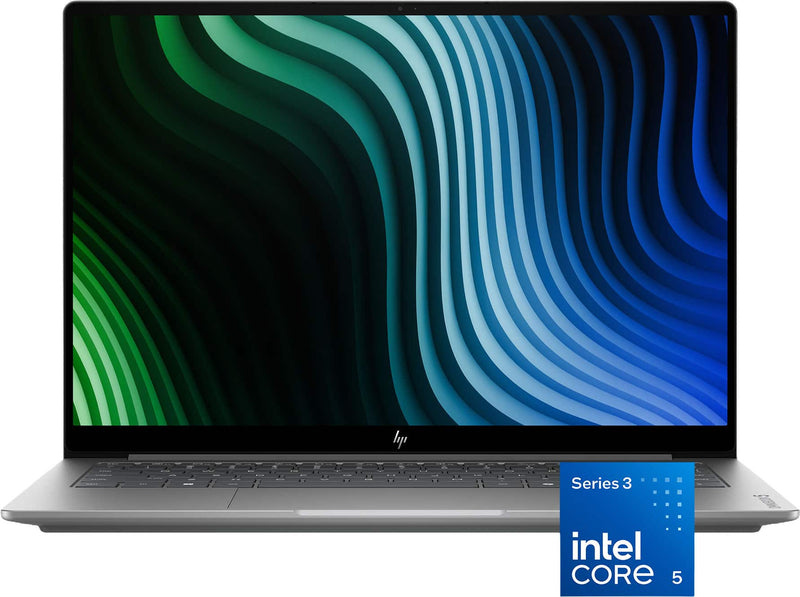 HP - Omnibook 5 - 14 2K OLED Touchscreen Laptop - Intel Core 5 Series 3 (2026) - 8GB Memory - 512GB SSD - Smoke Silver