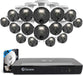 Swann Master Series Home 16-Channel 16-Camera 4K HD Indoor/Outdoor PoE Wired 2TB HDD NVR Security Surveillance System - Black