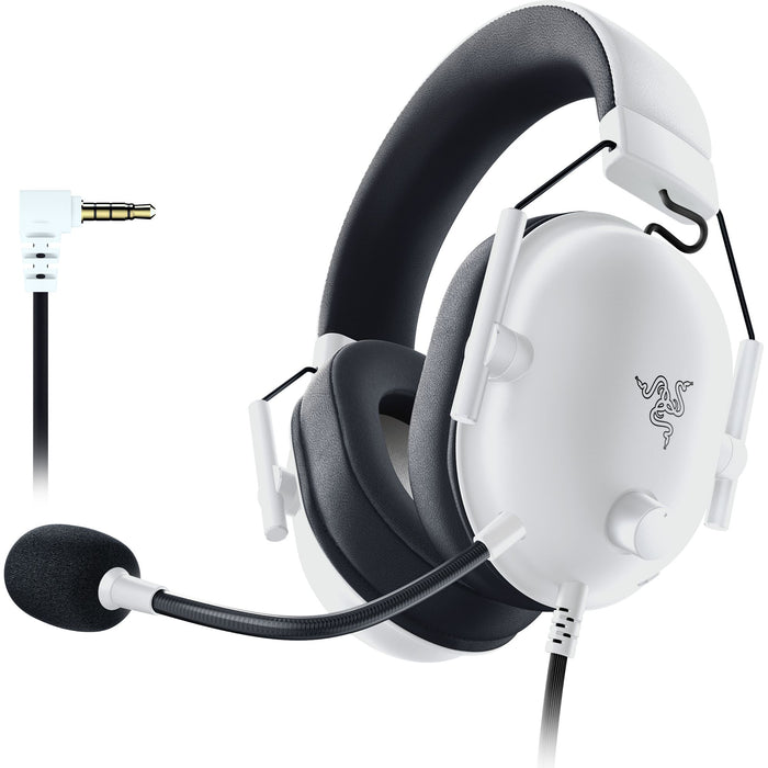 Razer - BlackShark V2 X Wired Gaming Headset for PC PS5 PS4 Switch Xbox XS and Xbox One - White