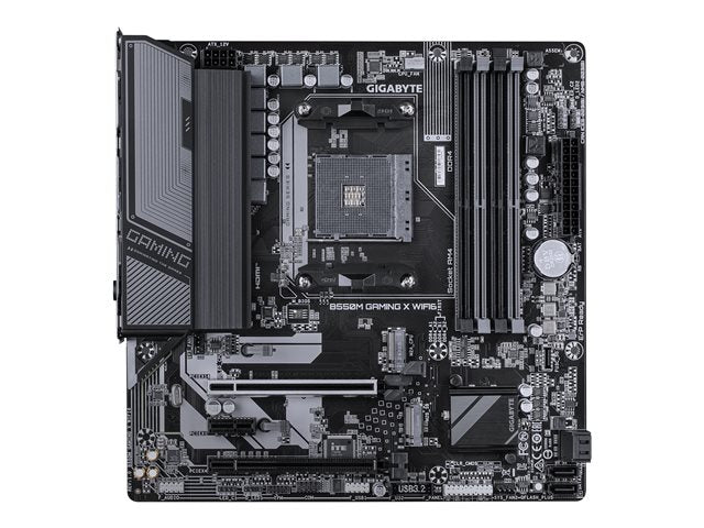 GIGABYTE - B550M GAMING X WIFI6E (Socket AM4) AMD B550 Micro-ATX DDR4 Wi-Fi 6 Motherboard - Black