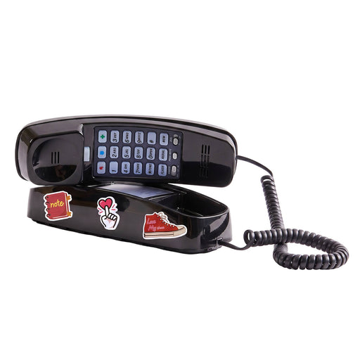Ooma - VoIP MyPhone Safe Phone for Kids Bundle with Telo Base Station Wired Phone and Home Phone Service - Black