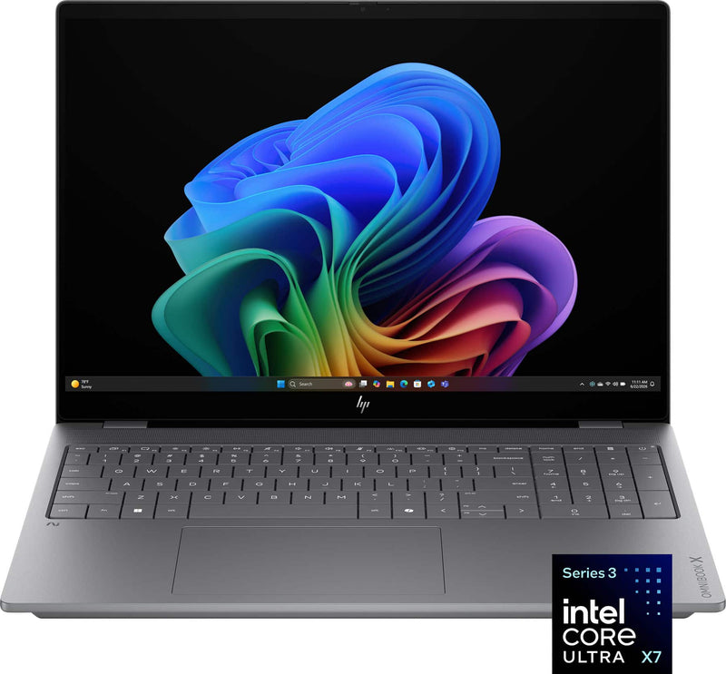 HP - OmniBook X  16 2K OLED Touchscreen Laptop  Intel Core Ultra X7 358H 2026  32GB Memory  1TB SSD  Copilot+ PC - Meteor Silver