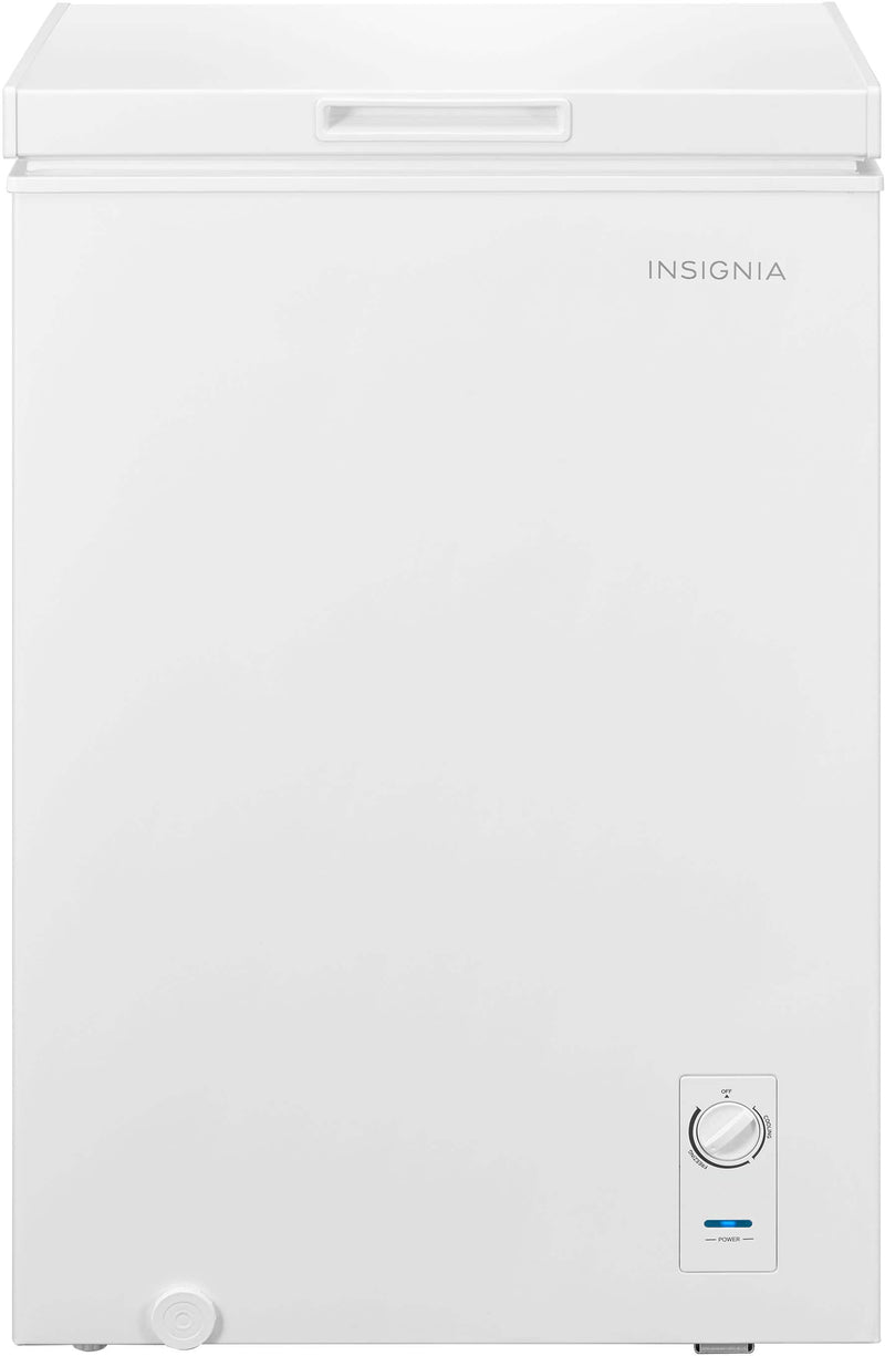 Insignia - 3.5 Cu. Ft. Garage-Ready Chest Freezer - White