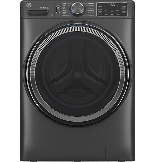 GE - 5.0 Cu. Ft. Stackable Smart Front Load Washer with Steam and SmartDispense - Carbon Graphite