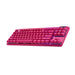 Logitech - PRO X TKL LIGHTSPEED Wireless Mechanical Tactile Switch Gaming Keyboard with LIGHTSYNC RGB - Magenta