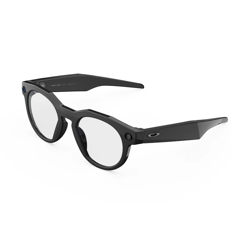 Oakley Meta - HSTN glasses - with Meta AI Audio Photo Video Compatibility - Clear Lenses - Black