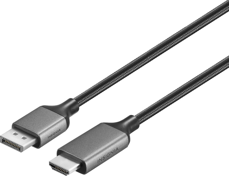 Insignia - 6 ft. DisplayPort to HDMI Cable - Black