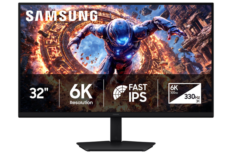 Samsung - 32" Odyssey G8 (G80HS) IPS Dual Mode (6K UHD 165Hz 3K 330Hz) 1ms NVIDIA G-sync  AMD FreeSync Gaming Monitor - Black