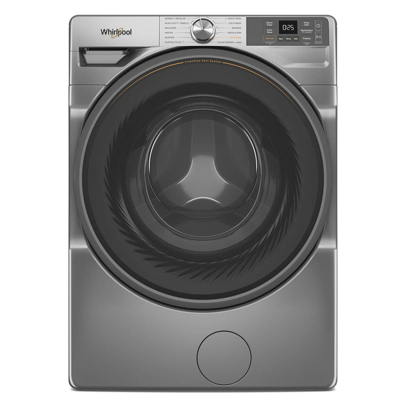 Whirlpool - 4.5 Cu. Ft. Smart Front Load ENERGY STAR Washer with FreshFlow Vent System - Radiant Silver