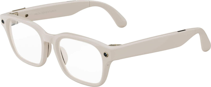Adventurer - Smart AI glasses — Meta AI 12MP Camera Live Translate — Transition Sapphire Lenses - Linen