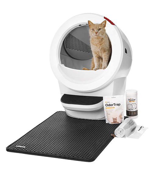 Whisker - Litter-Robot 4 Smart App-Controlled Self-Cleaning Litter Box Core Accessories Bundle - White