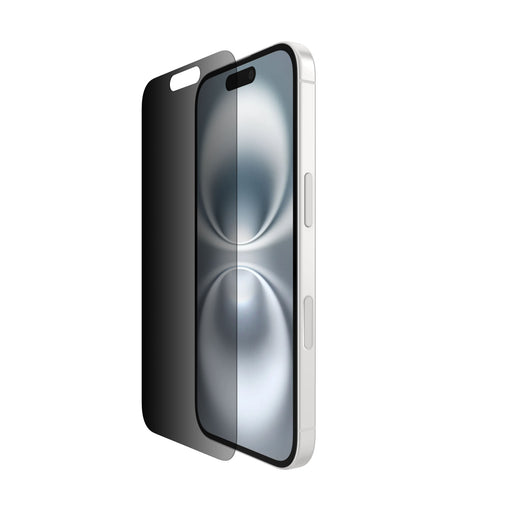 Belkin - ScreenForce Privacy InvisiGlass for iPhone 16 15 and 14 with EZ Align Tray - Black